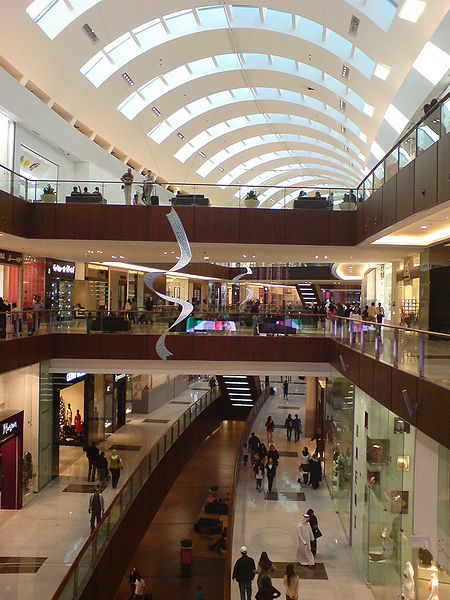 Imagem dos corredores do Dubai Mall